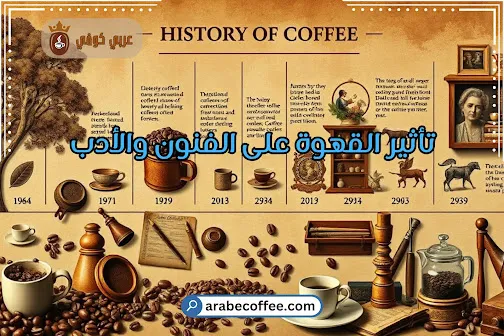 تأثير القهوة على الفنون والأدب